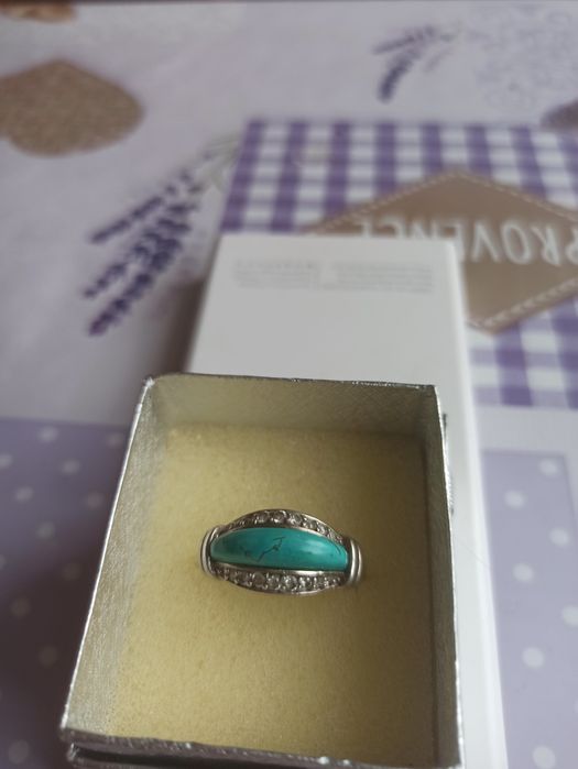 Кольцо серебро с бирюзой