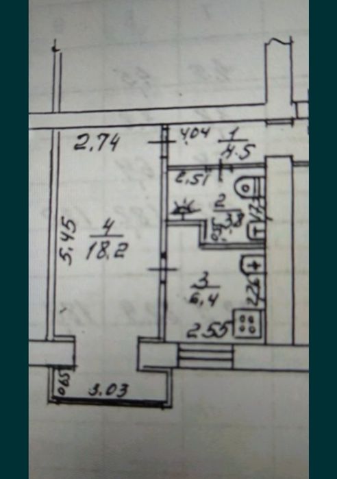 Продам 1 комнатную квартиру в районе пр. Мазепы ( Авиационная)
