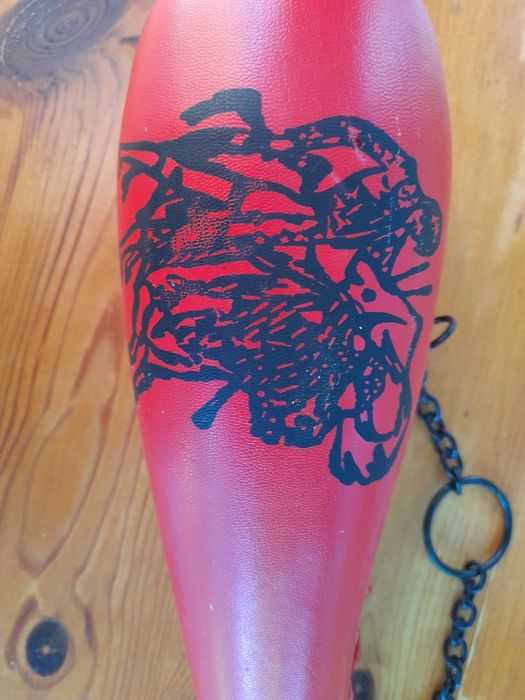 Бутылка из под вина с пробкой в кожаной оплетке, 0, 7 л., Испания