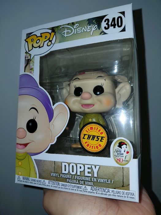Funko Pop Disney Dopey Chase Snow White and the Seven  Dwarfs 80 Years 340