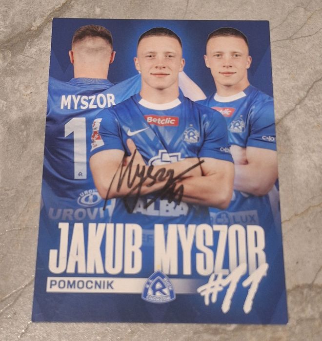 Autograf piłkarza Jakub Myszor