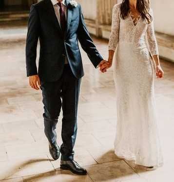 Suknia ślubna Anna Kara Jophiel boho koronkowa