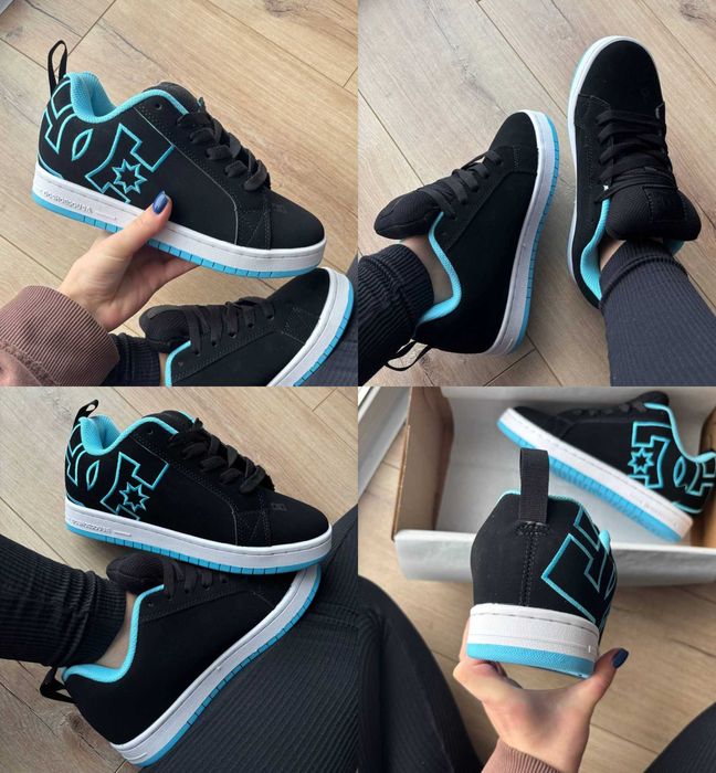 Кроссовки DC Court Graffik Black Blue 36-46 Хит Зимы! Наложка! Топ
