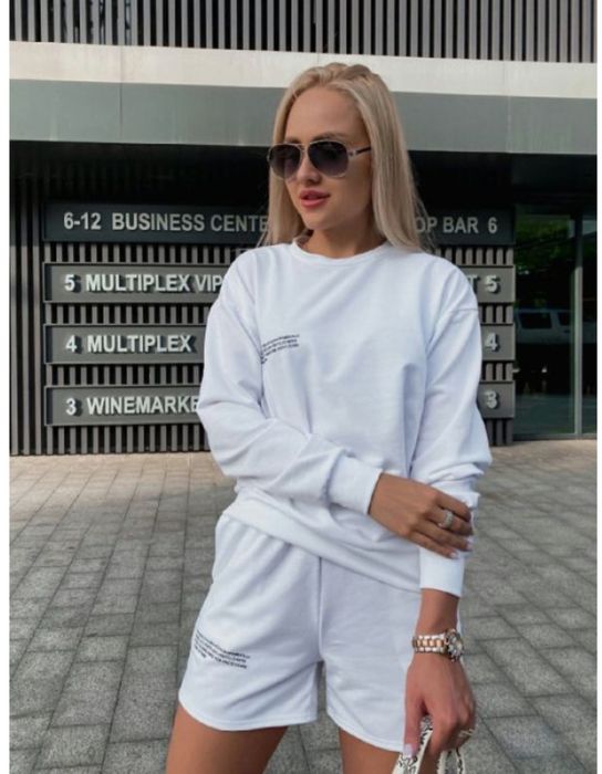 Стильний костюм шорти + кофта