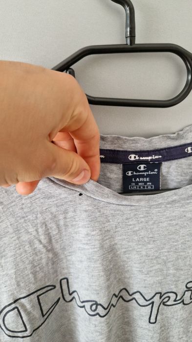 Koszulka t-shirt męski szara Champion /L