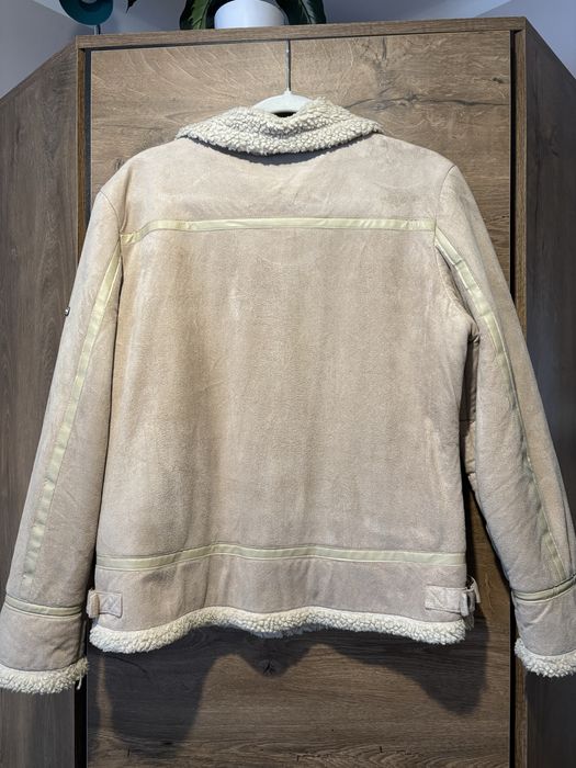 Kożuszek/baranek beżowy M