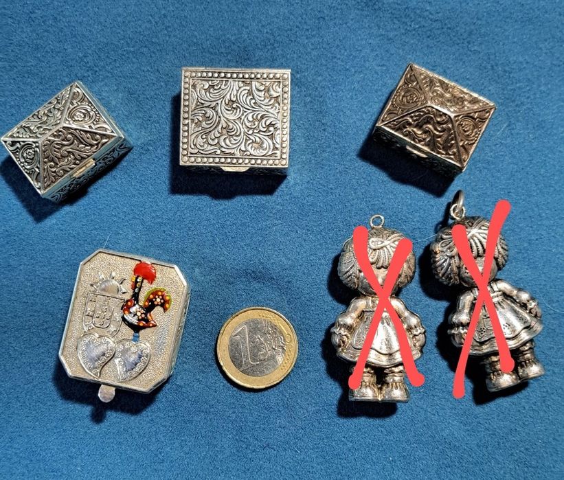 Caixas  bonecas de trapos vintage