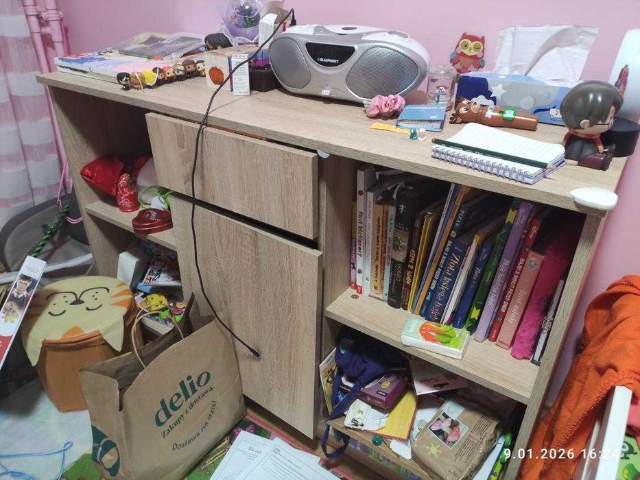 Komoda dąb sonoma i nne meble w tym kolorze