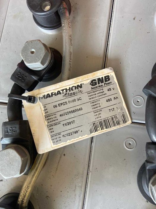 Bateria trakcyjna kwasowa 48V 480Ah 11/2017 r