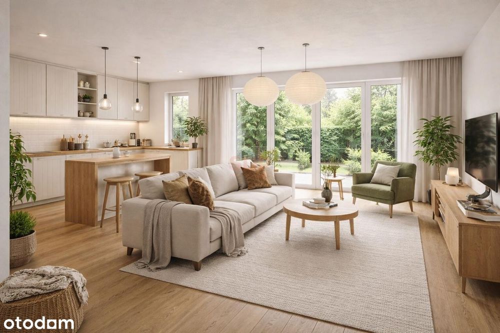 Nowoczesny dom w zabudowie szeregowej | 106 m² | Ogród + taras