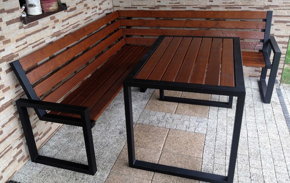 Meble ogrodowe metalowe Styl Loft