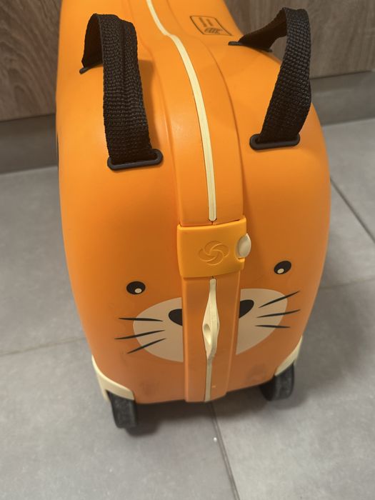 Walizka dziecieca samsonite tygrys do ciągnięcia na pasku