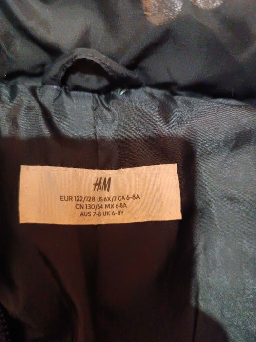 дитячий пуховик куртка H&M