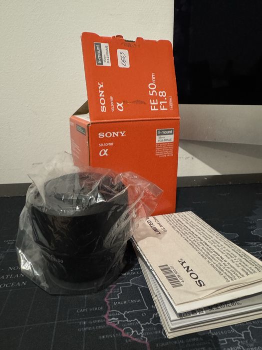 Lente Sony FE 50mm F1.8 150€