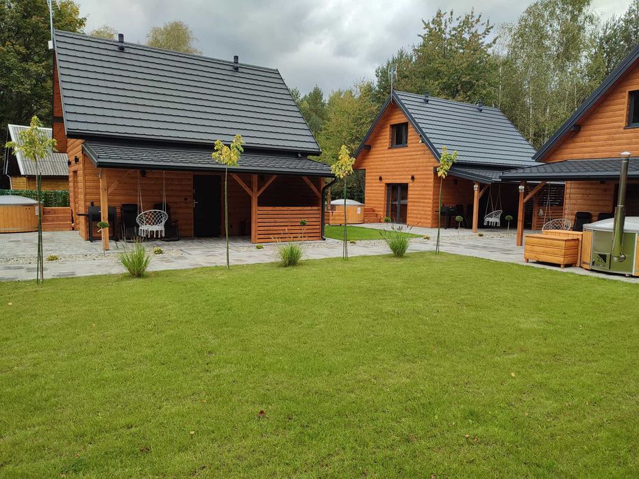 Domki letniskowe Noclegi Wynajem   balia- jacuzzi-,lesna polana