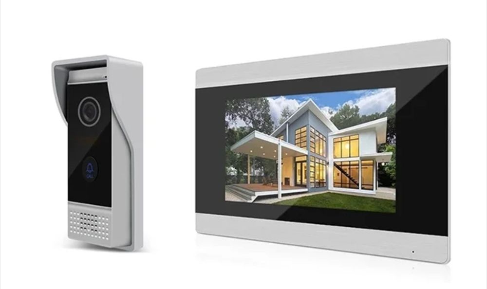 Відеодомофон Jeatone + дверной звонок с камерой + замок