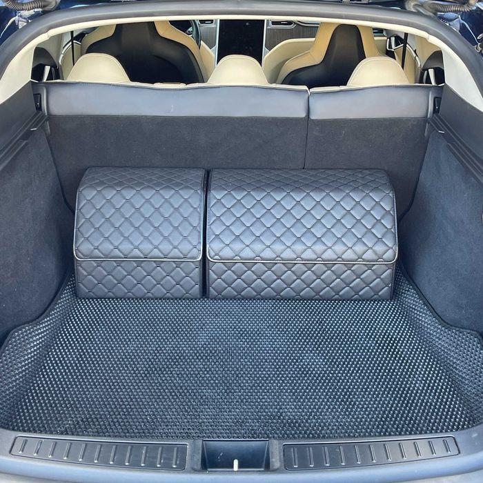 ПОСИЛЕНИЙ! Органайзер в авто, сумка в багажник, автокейс, еко шкіра