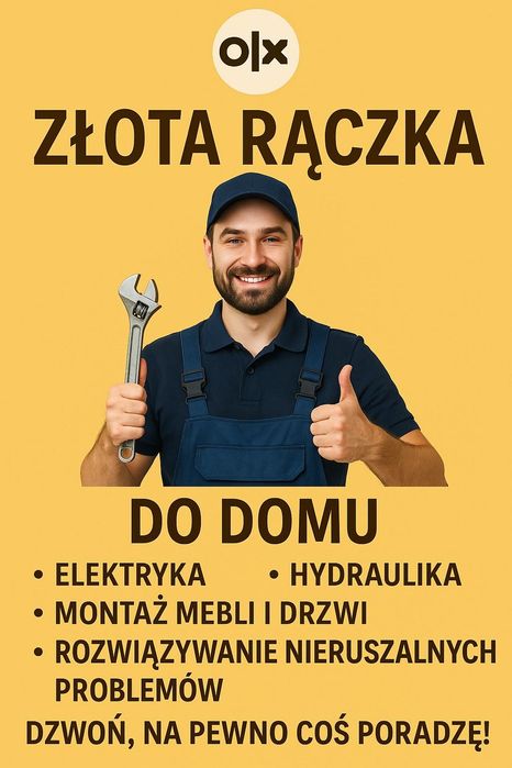 Złota rączka ogłoszenie swojej pracy naprawy