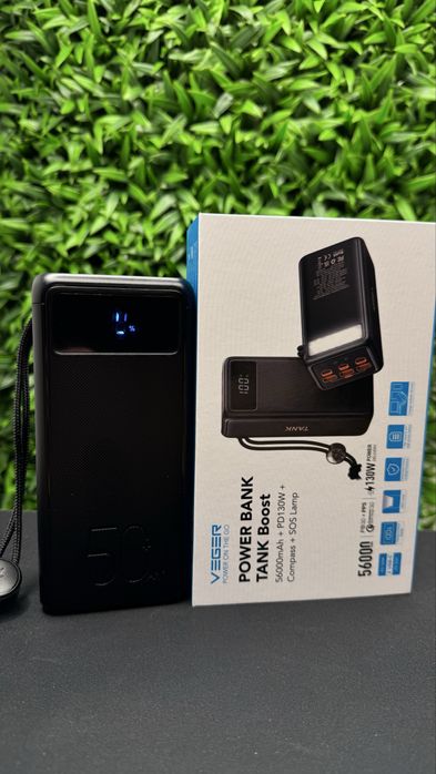 Потужний павербанк для ноутбука! Veger 56000 mAh 130W з гарантією