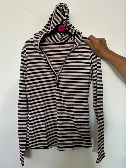 Camisola Riscas S/M com Capuz