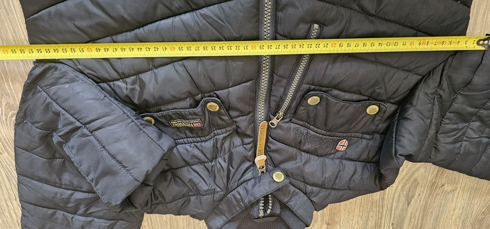 Kurtka męska GEOGRAPHICAL NORWAY ARGENT rozmiar L wymiary na zdjęciach