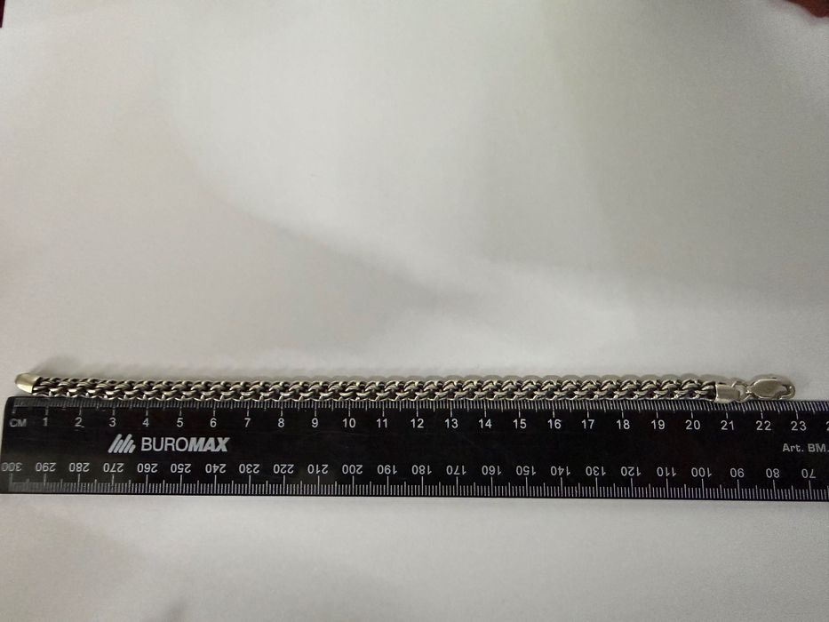 Браслет серебряный 925 пробы вес 18,28грам 23см Бисмарк