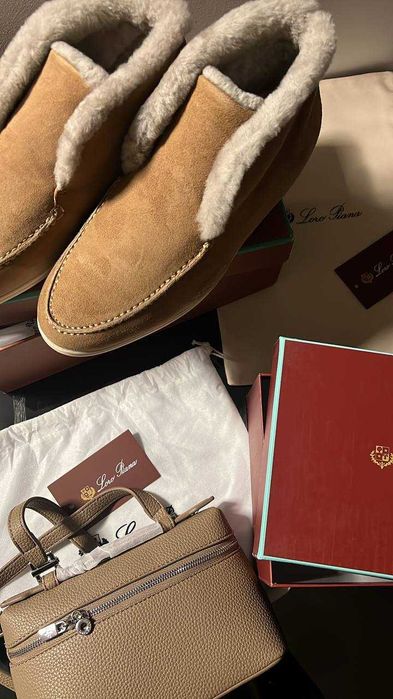 Loafersy Zimowe Loro Piana Open Walk - 38