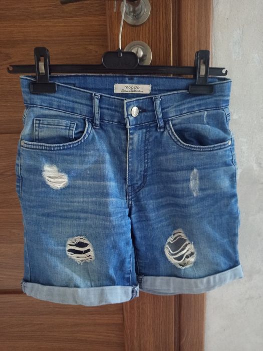 Krótkie spodenki dżinsowe damskie/dziewczęce rozm XS
