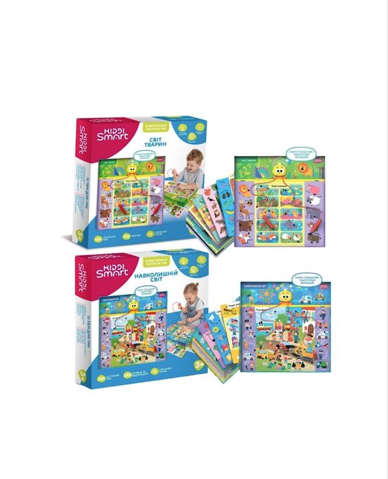 Kiddi smart, kiddieland, vtech, ковчег, словничок, годинник, трактор, мультикуб