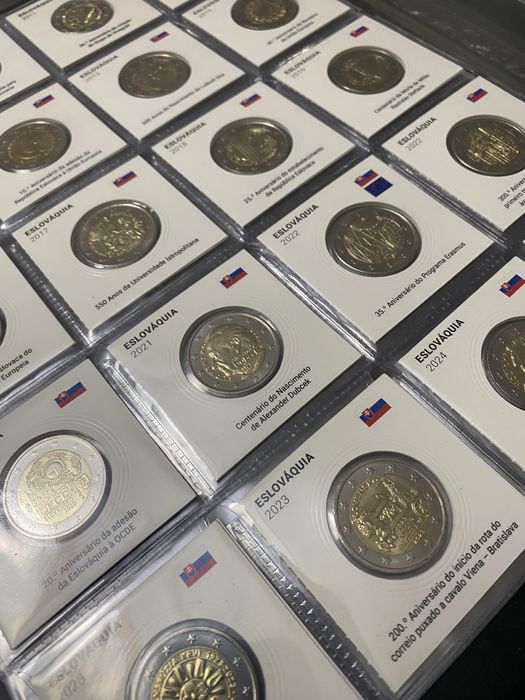 Alveolos autocolantes personalizados - coleção numismatica 2€