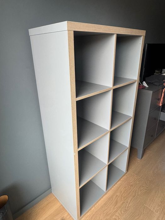 Estante quadrados cinza IKEA
