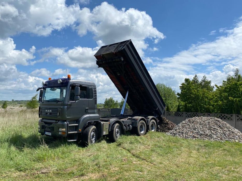 Transport, wywrotka 4-osiowa, wanna, wywóz