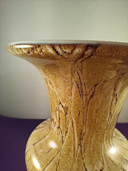 Wazon marmurek szkło Krosno Józefina