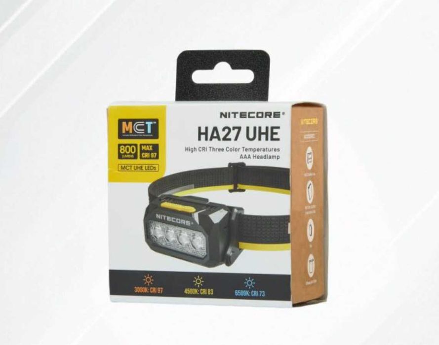 Nitecore HA27 UHE MCT Налобний Ліхтар - USB-C | ОФ. ГАРАНТІЯ 5 РОКІВ!