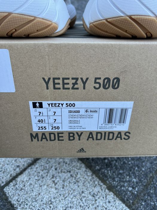 Adidas Yeezy 500 Stone Taupe sneakersy niskie beżowe 40 2/3