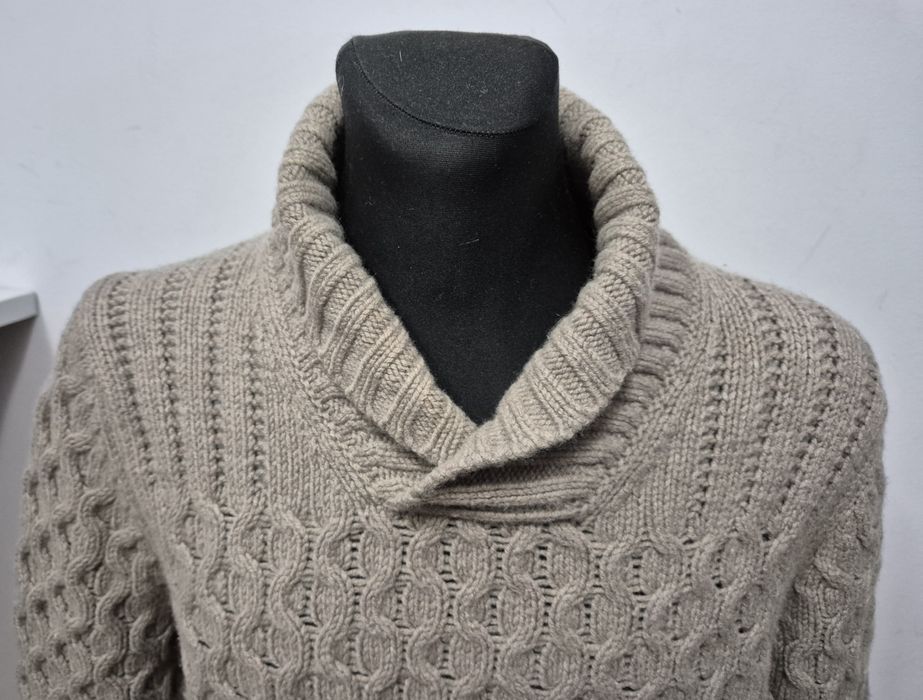 BALDESSARINI roz. 52 L męski sweter premium wełna + kaszmir