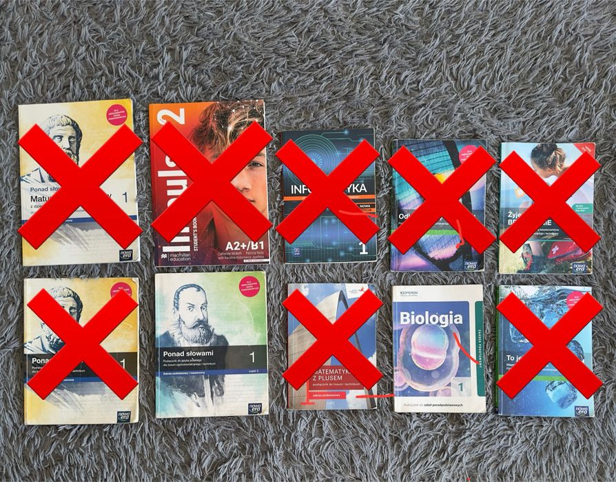 Podręczniki do klasy 1-2 liceum i technikum