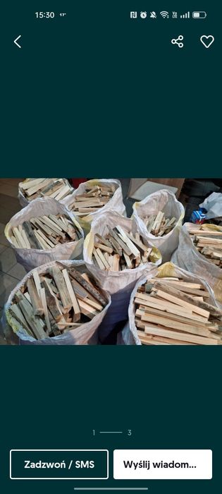 Drewno rozpałkowe do palenia duże  worki do wędzenia