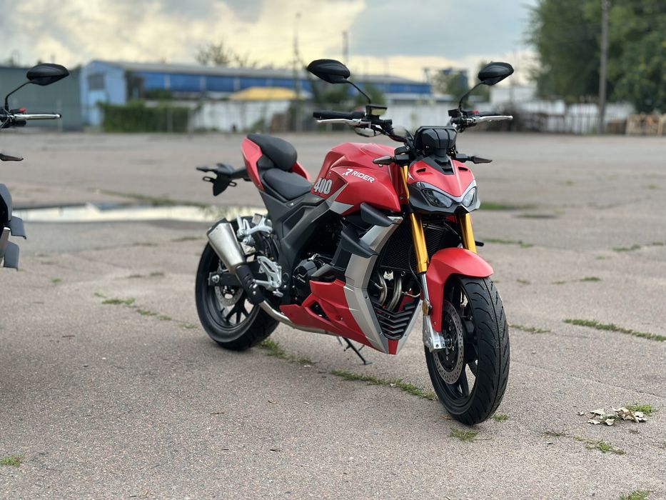 Мотоцикл RIDER Dukati V4 400 Інжектор, Рідина, 2циліндри