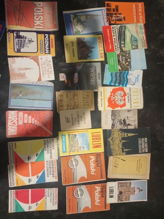 Mapy miast Lublin, Warszawa, Rosja