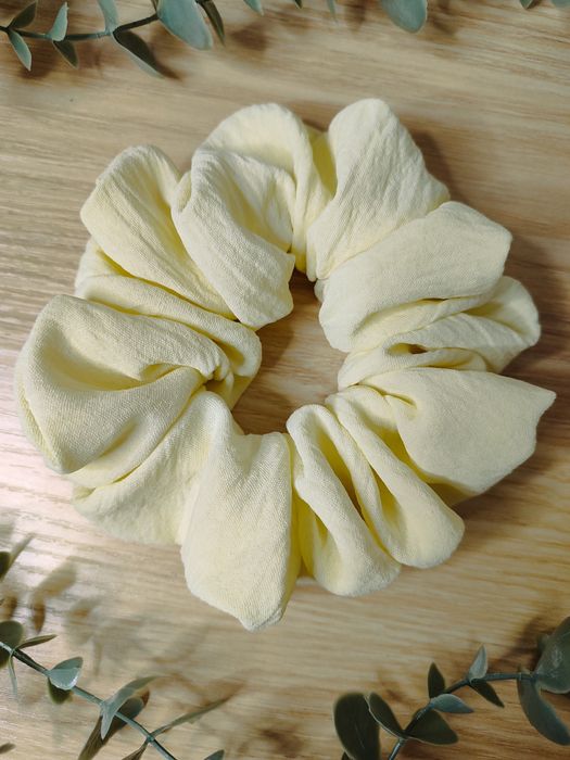 Scrunchie do włosów rozm Standard Cytrynka