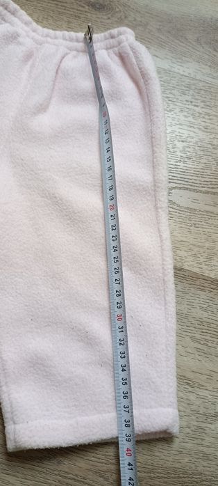 Zestaw bluza spodnie polar dziewczęce 74