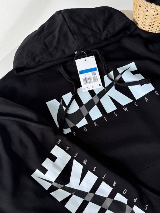 Чоловіче худі Nike Sportswear/ кофта найк чорна тепла/ мужское худи