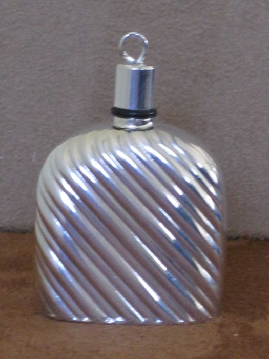 Frasco Perfume de Bolsa Prata Maciça de Lei 800`/..