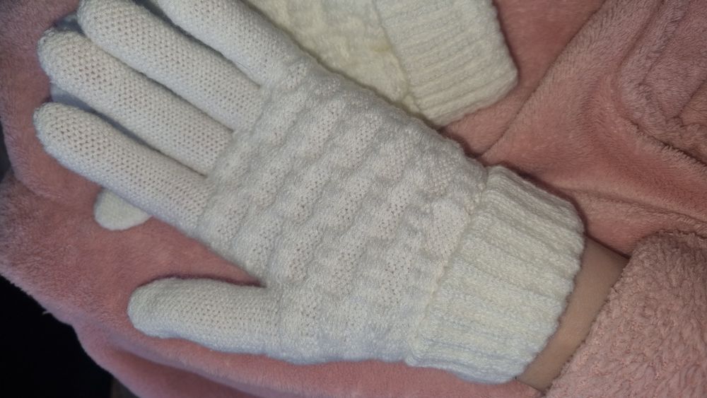 Рукавички білі перчатки