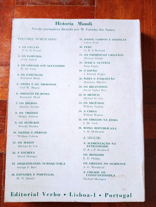 Roma Republicana, de A. H. McDonald	Verbo, 1971	como novo!