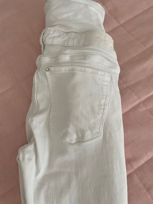 Spodnie ciążowe H&M MAMA r.36 białe