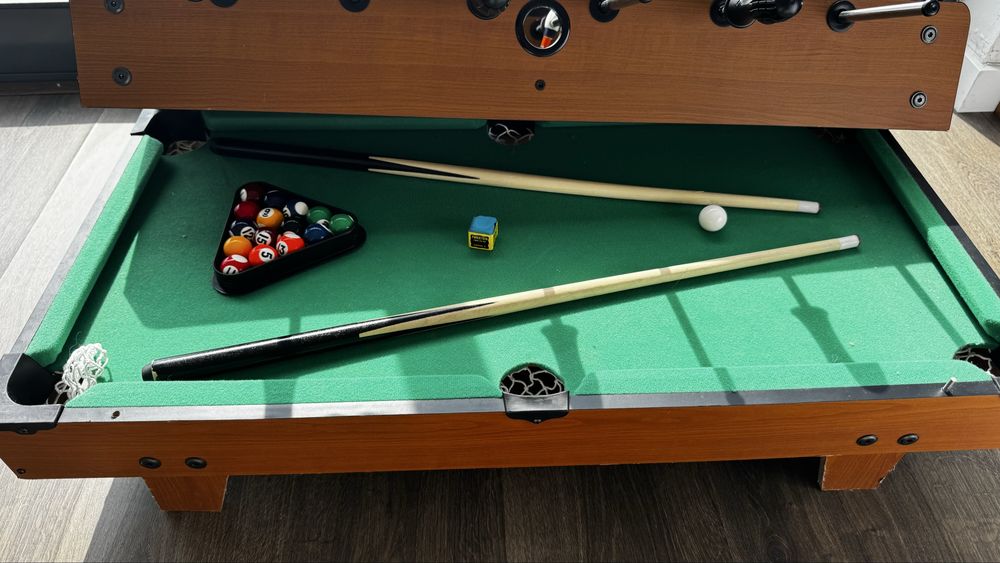 Mesa multifuncional matraquilhos e billard