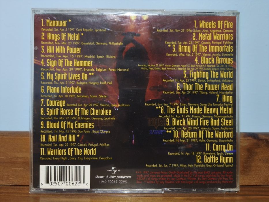 CDs de Metal/Rock MANOWAR
