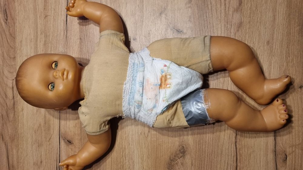 Lalka bobas PRL, Vintage, stara lalka 38 lat